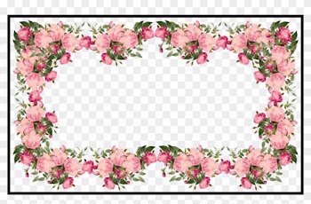 Awesome Vintage Pink Frames And Border Png U Pics For - Border Floral Clip Art Transparent