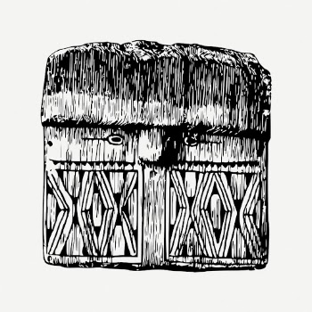 Aweti mask drawing, traditional vintage | Free PSD - rawpixel