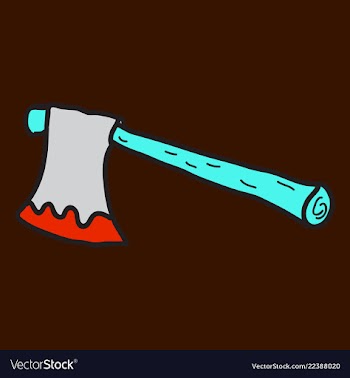 Ax icon halloween simple sign vector image