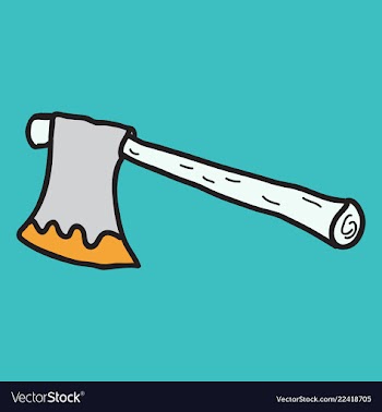 Ax icon halloween simple sign vector image