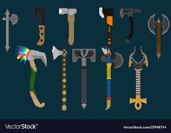 Axe city vector image
