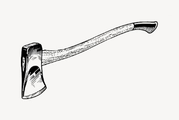 Axe clipart, vintage farming tool | Free Vector - rawpixel