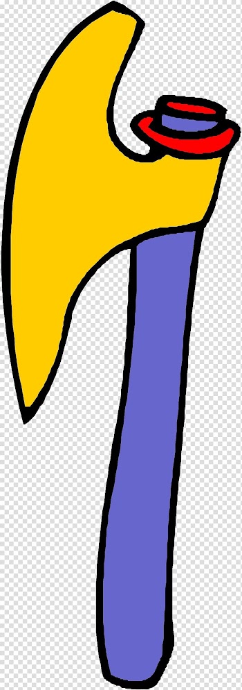 Axe , Colored ax transparent background PNG clipart
