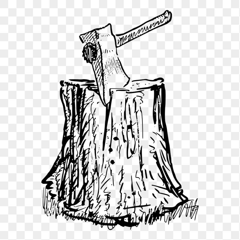 Axe in log png sticker | Free PNG - rawpixel