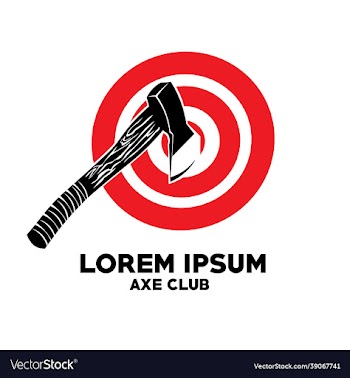 axe throwing club logo design