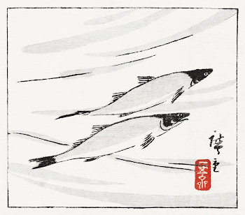 Ayu zu (1841-1844) Japanese fish | Free Photo Illustration - rawpixel
