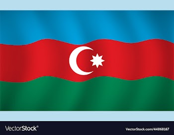 azerbaijan flag background