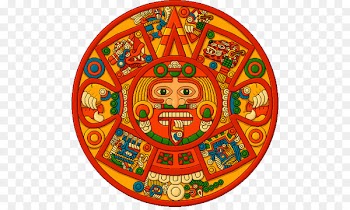 Aztec calendar stone Inca Empire Tonatiuh Solar deity - Cinco 