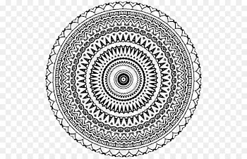 Aztec calendar stone Mandala Coloring book - others 