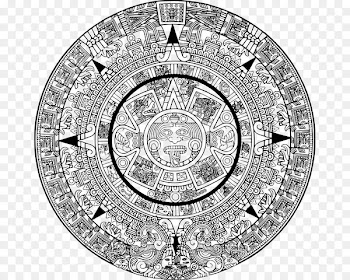 Aztec calendar stone Maya civilization Clip art - others 