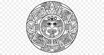 Aztec calendar stone Maya civilization Drawing Mayan calendar - others 
