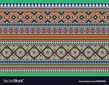 aztec ethnic background design with a seaml