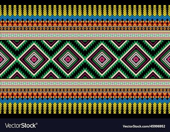 aztec motifs seamless pattern design