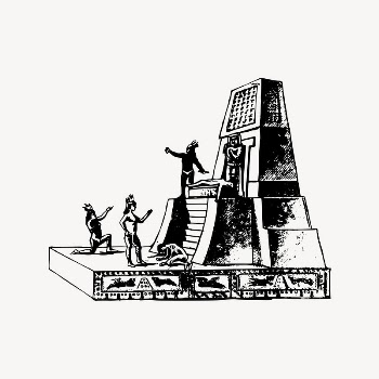 Aztec ritual drawing, vintage illustration | Free Vector Illustration - rawpixel