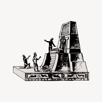 Aztec ritual drawing, vintage illustration | Free Vector Illustration - rawpixel