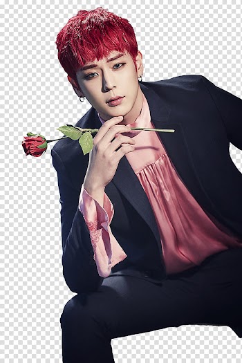 B A P ROSE Render , man holding red rose transparent background PNG clipart