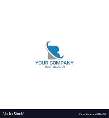 B accounting logo design vector image