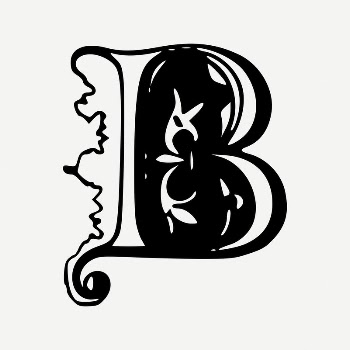B letter drawing, vintage illustration | Free PSD - rawpixel