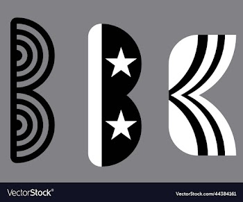 b letter in different styles