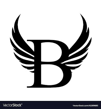 b letter logo template