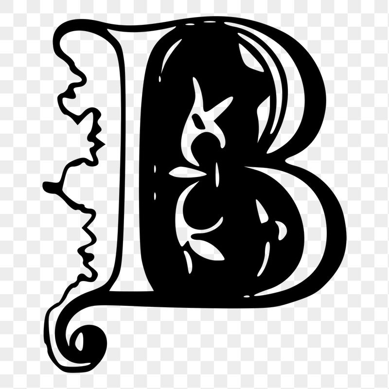 B letter png sticker, vintage | Free PNG - rawpixel