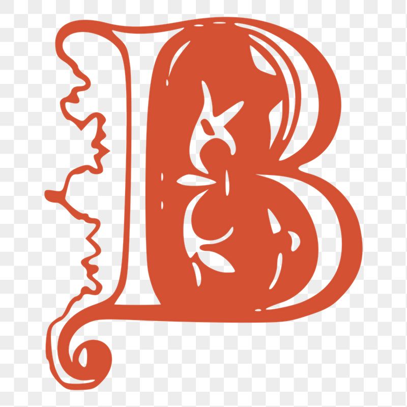 B letter png sticker, vintage | Free PNG - rawpixel