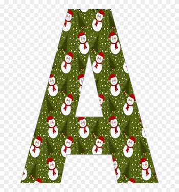 B *✿* Muñequito De Nieve De Katia Artea - Free Christmas Alphabet Letters