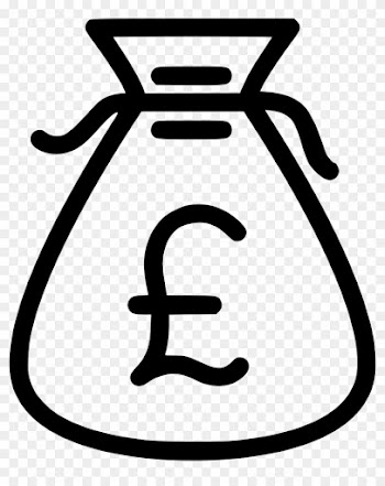 B Pound Britain Currency Money Comments - White Money Drawing Png