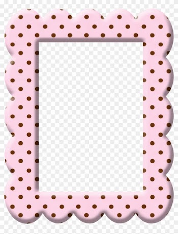 B *✿*strawberry Chocolate - Polka Dot Frame Png
