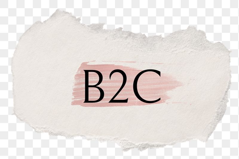 B2C png ripped paper word | Free PNG - rawpixel
