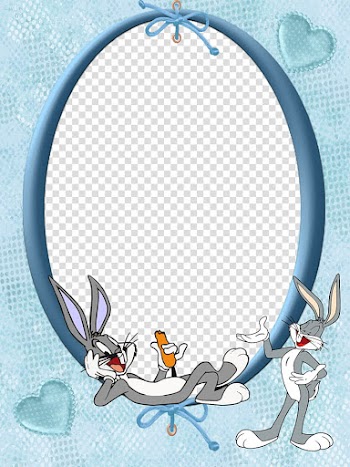 Ba, Looney Tunes Bugs Bunny frame border transparent background PNG clipart