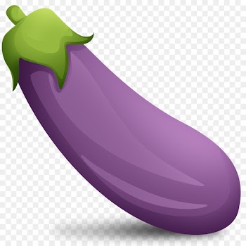 Baba ghanoush Emoji Eggplant Sticker Telegram - eggplant 
