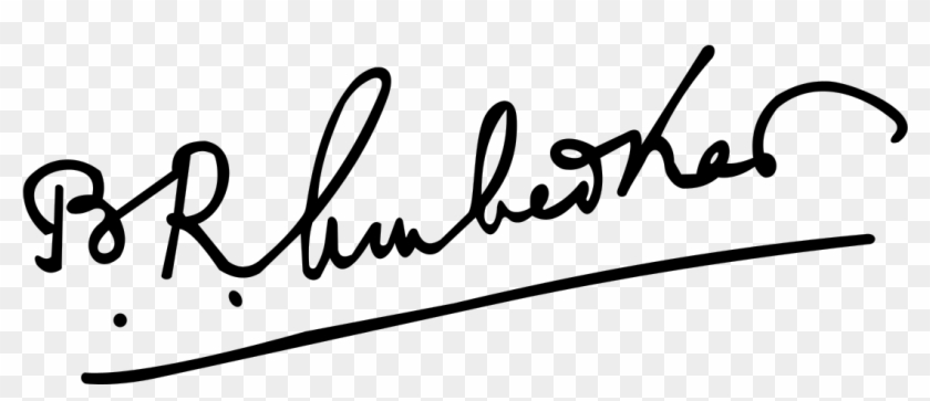 Babasaheb Ambedkar Signature - Dr Br Ambedkar Signature Png