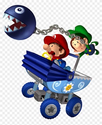 Babies And Chain Chomp - Mario Kart Double Dash Baby Mario