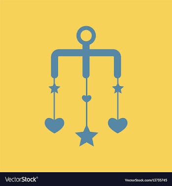 Babies bed carousel vector image