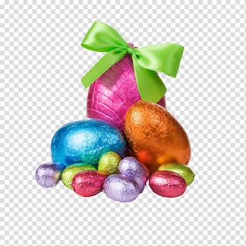 Babka Egg Easter Chocolate, Color golden eggs transparent background PNG clipart