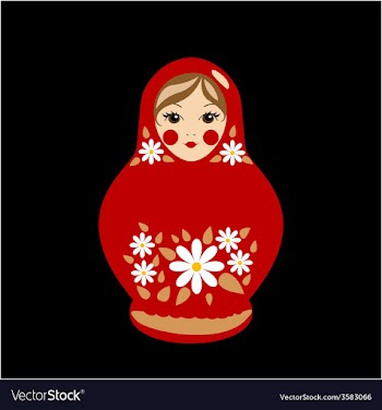  					Babushka doll vector image														