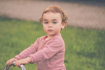 Baby's Red White Stripe Crew Neck Long Sleeve Shirt