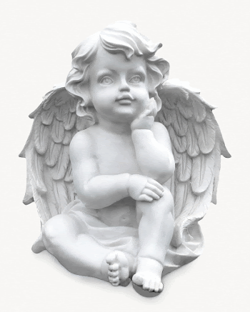 Baby angel statue, isolated sculpture | Free Photo - rawpixel