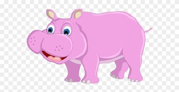Baby Animal Clipart Baby Hippo - Baby Pink Hippo