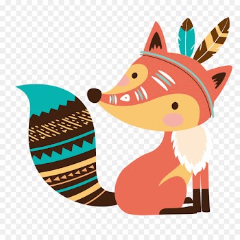 Baby announcement Cartoon Birth - Vector cartoon fox minority 