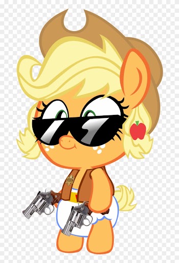Baby Applejack Cowboy By Megarainbowdash2000 - Rainbow Dash And Applejack Baby