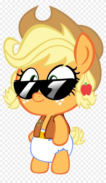 Baby Applejack Cowboy Unarmed By Megarainbowdash2000 - Baby Applejack