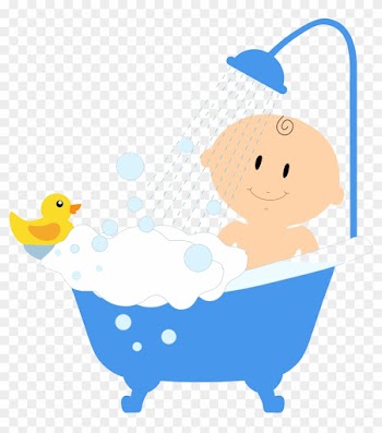 Baby Bath Transparent Image - Baby Boy Clipart