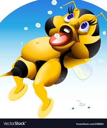 Baby bee 2 vector image