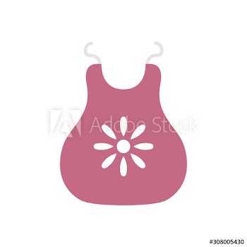 baby bib accessory icon