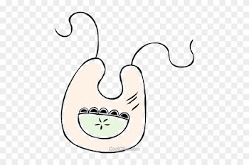 Baby Bib Royalty Free Vector Clip Art Illustration - Baby Lätzchen Clipart