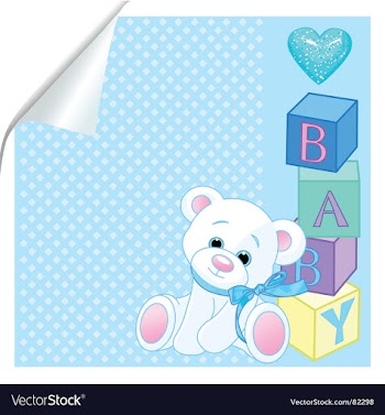 					Baby blue vector image														