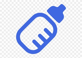 Baby Bottle Blue Icon