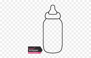 Baby Bottle Template Baby Illustrations Bottle Graphic - Black And White Transparent Baby Bottle Clipart